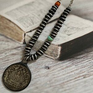 ARTISAN CRAFTED 1000 Arm Avaloketishvara & Wooden Bead Necklace is New w/o Tags!
